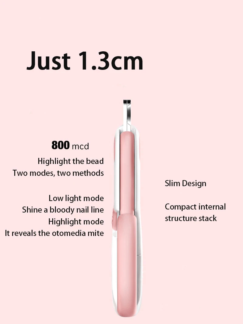 LED Pet Nail Clippers for Dogs & Cats – Professional Dog Nail Trimmer with Safety Lock, Stainless Steel Pet Claw Cutter, Puppy & Kitten Grooming Tool