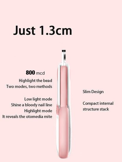 LED Pet Nail Clippers for Dogs & Cats – Professional Dog Nail Trimmer with Safety Lock, Stainless Steel Pet Claw Cutter, Puppy & Kitten Grooming Tool